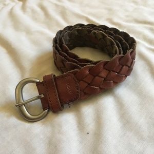 American Eagle brown braided leather belt